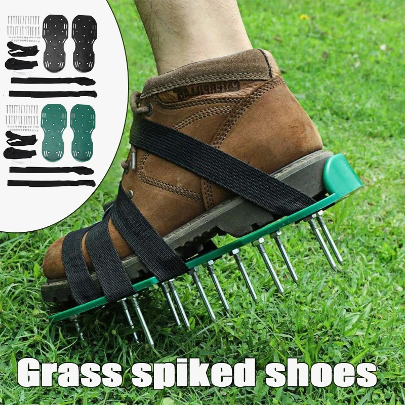 Gardening Tools Revit - 잔디 에어레이터 샌들 1쌍, 잔디 스파이크형