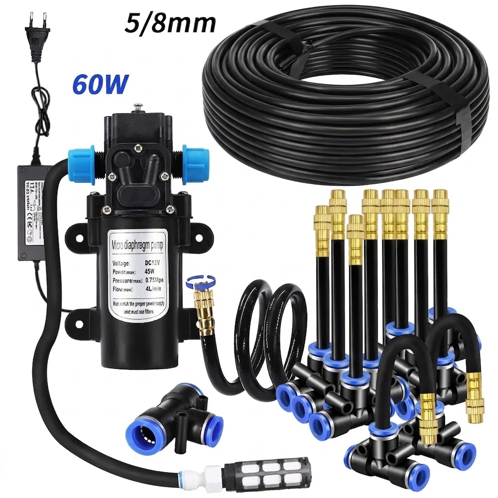 5/8mm PE 호스 분무기 키트 60W 자동 흡입 펌 - Automatic Plant Waterer 리뷰 및 가격
