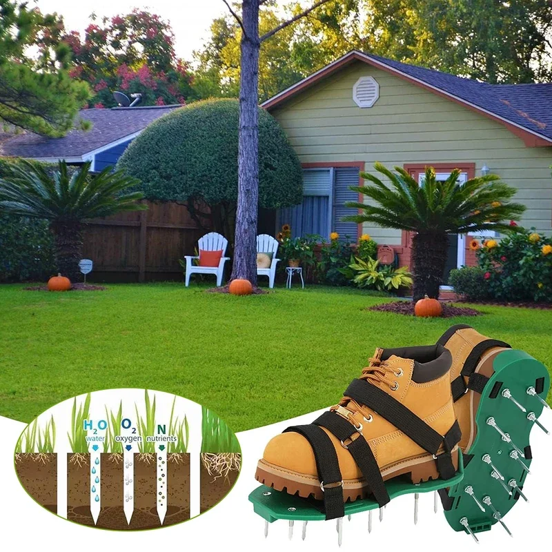 D 1켤레, 잔디밭용 스파이크 샌들, 정원 가꾸기용,  - Gardening Tools Revit 리뷰 및 가격